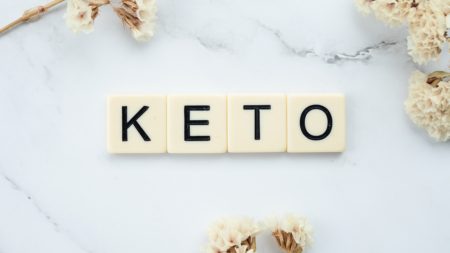 Scrabble Tiles Used to Spell “Keto”